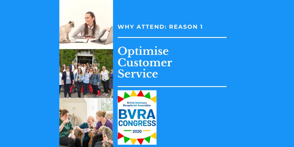 Vet Receptionists are the first and last impression clients have of your vet practice. Help them optimise their customer service by signing up for the great CPD on offer at BVRA Congress 2020:
buytickets.at/bvra/298016 or email info@bvra.co.uk
#BVRA2020 #CPD #VetReceptionist