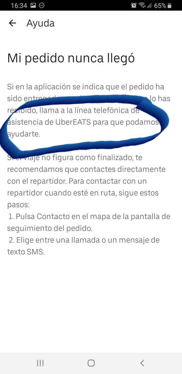 MargaWeso's tweet photo. @Uber_ES Les pido que se pongan contacto conmigo. Quiero darles una última oportunidad para resolver mi queja de forma amistosa, pero no hay manera de contactar con ustedes. No facilitan ni número de teléfono ni correo electrónico. A través de la aplicación me sale este mensaje: https://t.co/n57lybrPfz