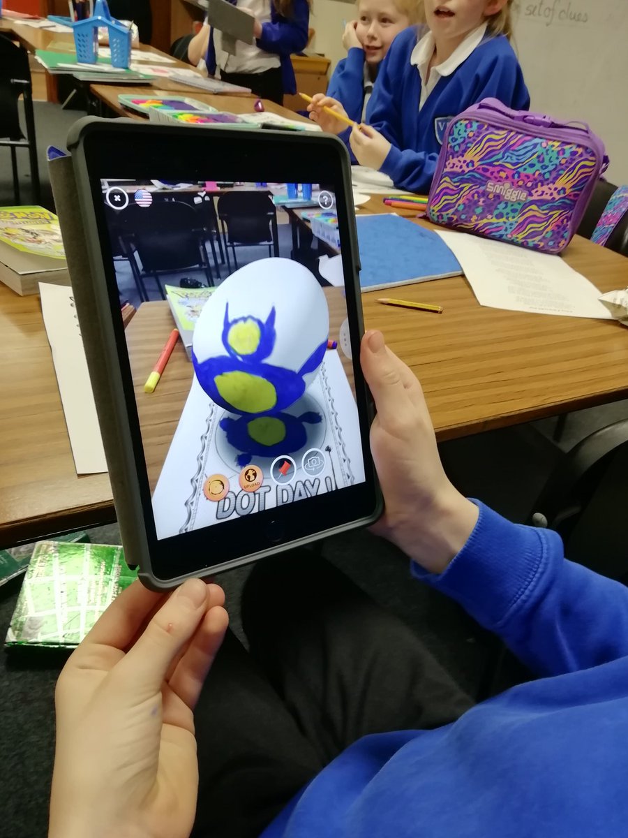 DigiLeadersVPS's tweet photo. Today the digital leaders have been using the @quivervision app. They said that it can help to develop imagination and artistic skills as well as being fun! This app is free to download #VPStech https://t.co/gwpRv1v9cW