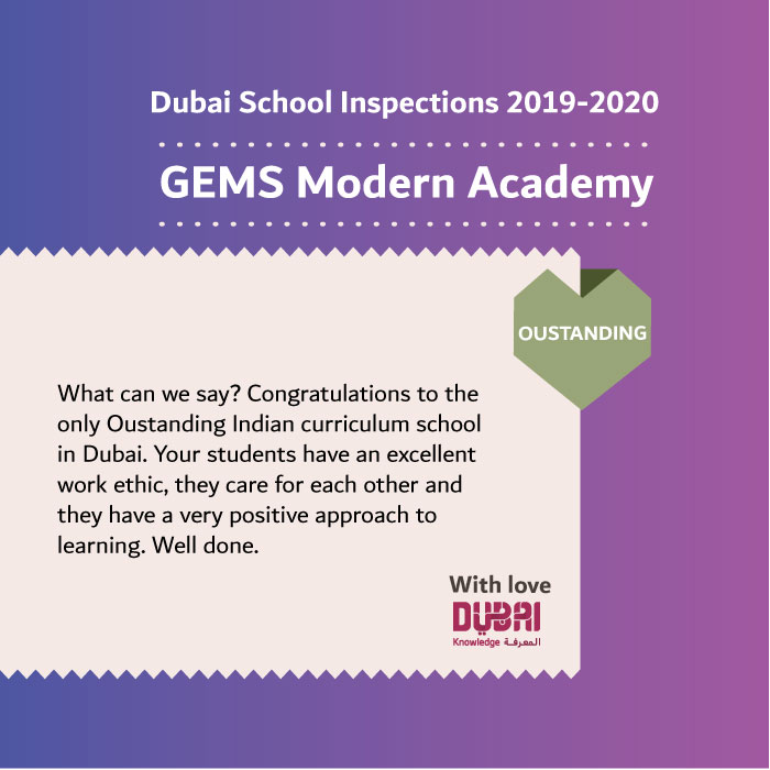 KHDA | هيئة المعرفة والتنمية البشرية بدبي (@khda) on Twitter photo <a href="/happinessjssps/">JSS Private School, Dubai</a> <a href="/AmledSchool/">Amled School</a> <a href="/CredenceHigh/">Credence High School</a> <a href="/gemsheritagesch/">GEMS Heritage School</a> <a href="/GEMS_ME/">GEMS Education</a> <a href="/IndianHigh_DXB/">Indian High School, Dubai</a> <a href="/SpringdalesDXB/">Springdales School, Dubai</a> @TKGStweet <a href="/ashex16/">Asha Alexander UN Accredited #ClimateChange Leader</a> <a href="/gemsoois/">GEMS Our Own Indian</a> <a href="/tia_dubai/">The Indian Academy</a> <a href="/IIS_DSO/">Indian Intl. School</a> <a href="/CEHSDubai/">CEHS Dubai</a> <a href="/elite_ees/">Elite English School</a> <a href="/GihsDubai/">GULF INDIAN HIGH</a> <a href="/Gulfmodeldubai/">Gulf Model School Dubai | CBSE | Kerala Board</a> Schools rated Outstanding & Very Good aren’t inspected every year, though we still check in with them. Congratulations to <a href="/DxbModern/">GEMS Modern Academy</a> on maintaining their rating as the only Outstanding Indian curriculum school in Dubai <a href="/happinessjssps/">JSS Private School, Dubai</a> <a href="/AmledSchool/">Amled School</a> <a href="/CredenceHigh/">Credence High School</a> <a href="/gemsheritagesch/">GEMS Heritage School</a> <a href="/GEMS_ME/">GEMS Education</a> <a href="/IndianHigh_DXB/">Indian High School, Dubai</a> <a href="/SpringdalesDXB/">Springdales School, Dubai</a> @TKGStweet <a href="/ashex16/">Asha Alexander UN Accredited #ClimateChange Leader</a> <a href="/gemsoois/">GEMS Our Own Indian</a> <a href="/tia_dubai/">The Indian Academy</a> <a href="/IIS_DSO/">Indian Intl. School</a> <a href="/CEHSDubai/">CEHS Dubai</a> <a href="/elite_ees/">Elite English School</a> <a href="/GihsDubai/">GULF INDIAN HIGH</a> <a href="/Gulfmodeldubai/">Gulf Model School Dubai | CBSE | Kerala Board</a> Schools rated Outstanding & Very Good aren’t inspected every year, though we still check in with them. Congratulations to <a href="/DxbModern/">GEMS Modern Academy</a> on maintaining their rating as the only Outstanding Indian curriculum school in Dubai