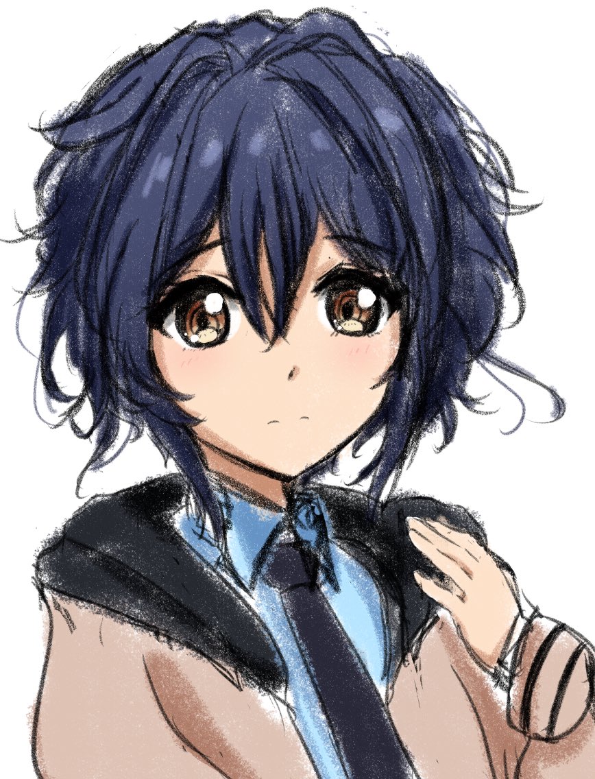 「ラフでもいいからなんか描かなきゃと思って、今期のお気に入りちゃんの1人、22/7」|ｼｦのイラスト