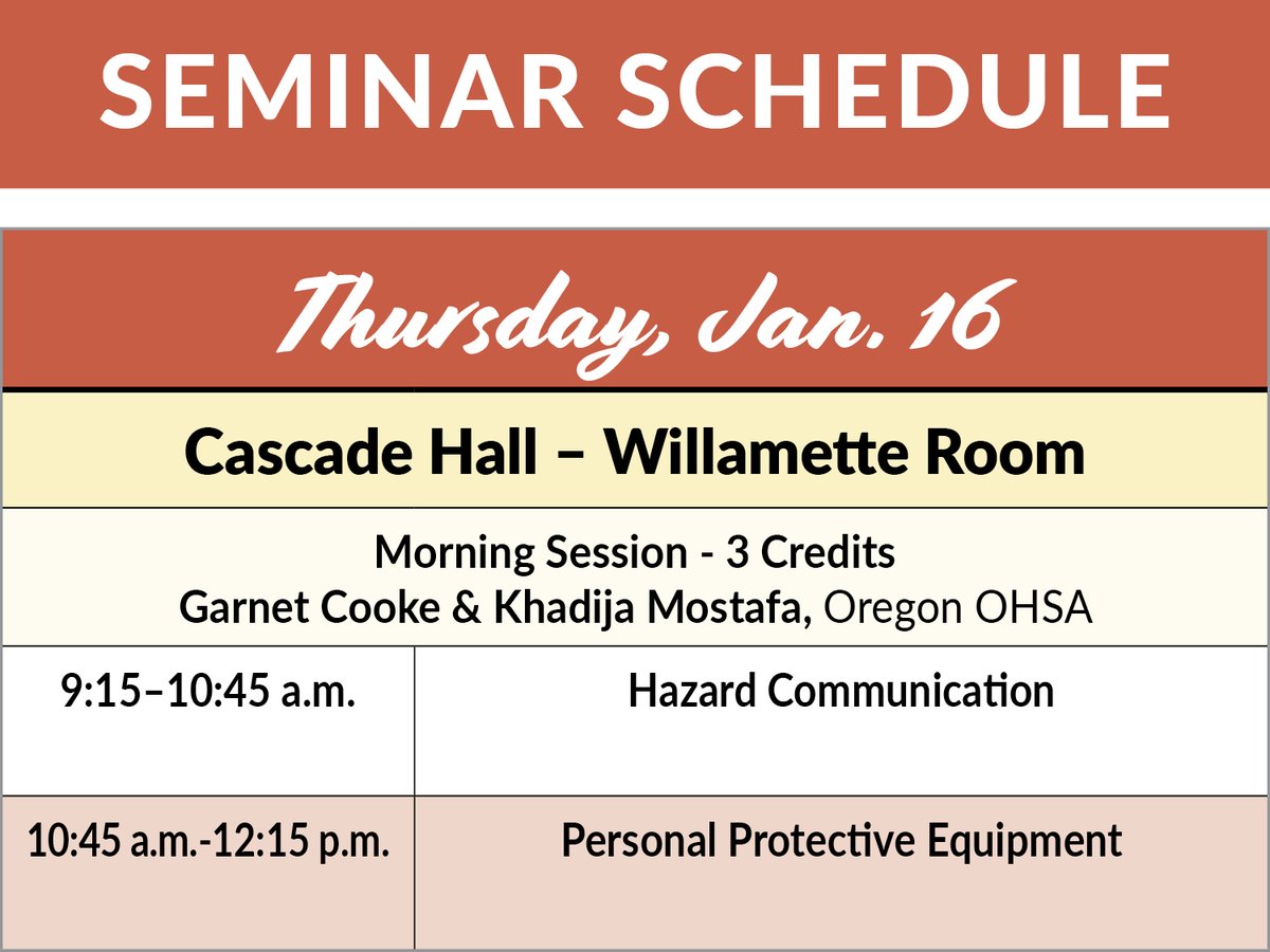 NorthwestAgShow's tweet photo. Today's seminars include managing water rights, interest rates impact on rural America and a repeat of the pesticide certification from yesterday. 
#NWAgShow #NorthwestAgShow #AgShow #CapitalPress https://t.co/5FBfZTu8Xi