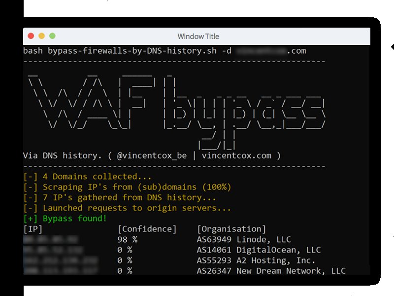 CyberWarship's tweet image. Firewall bypass script based on DNS history records. This script will search for DNS A history records and check if the server replies for that domain. Handy for bugbounty hunters.

#infosec #pentest #bugbounty 
github.com/vincentcox/byp…