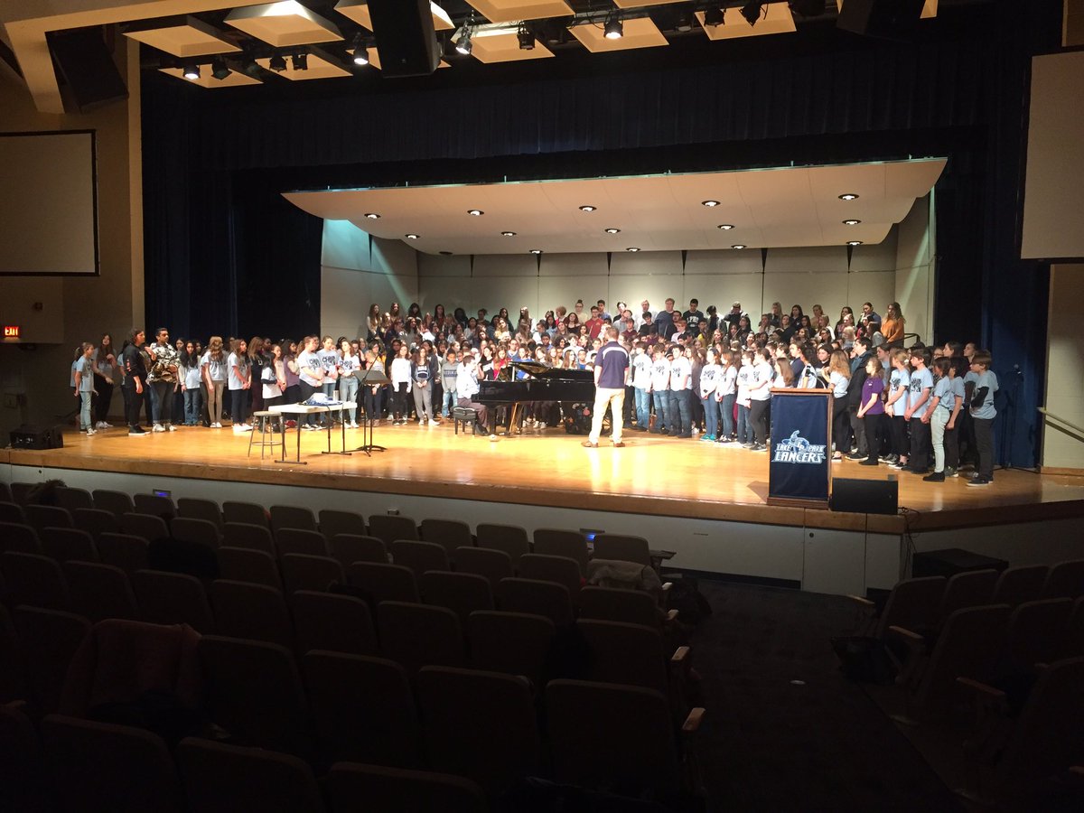 Six schools rehearsing for the Lake Park Choir Festival!