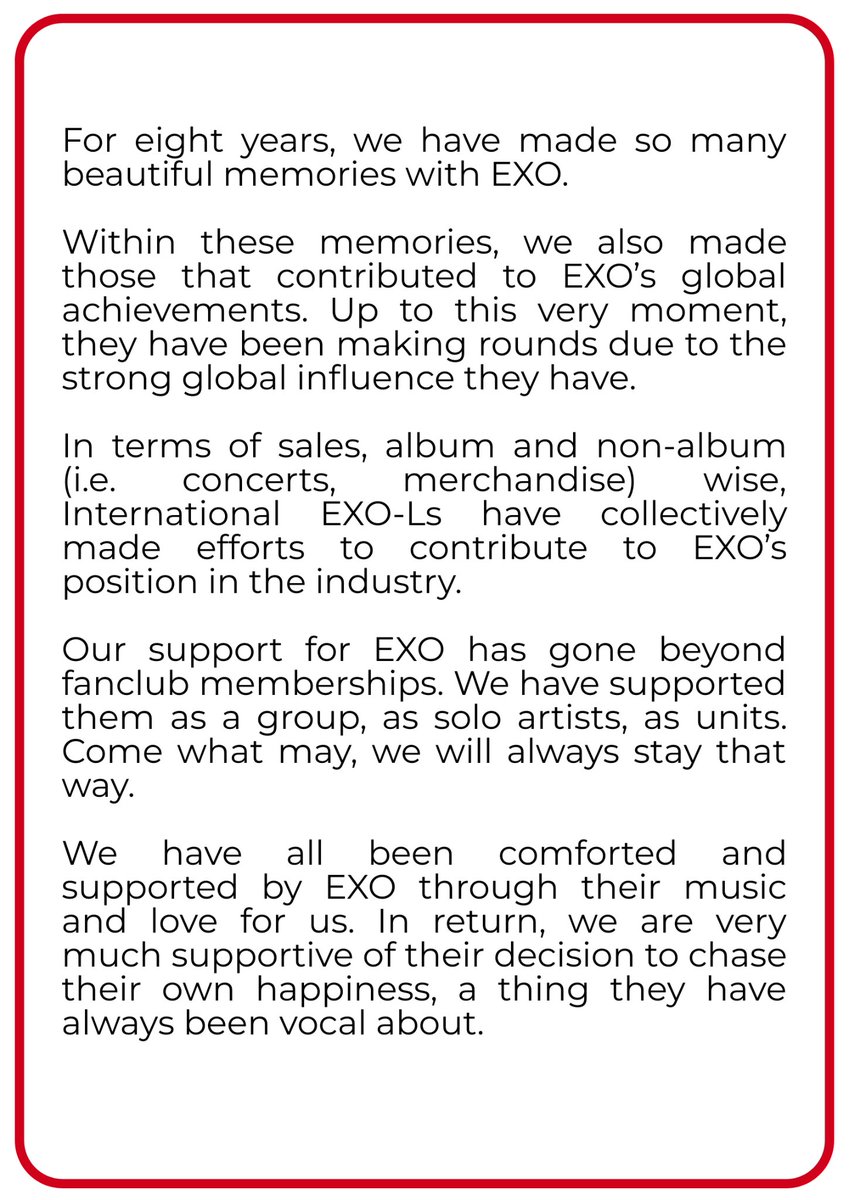 EXOL_SA's tweet photo. Our stance. Please share and tag 👇 

@weareoneEXO @SMTOWNGLOBAL @Groovechaja 

#IEXOLsTakeStance 
#SM_김종대_지켜 
#종대야_여기_있을게 https://t.co/8wIcOzJgZA