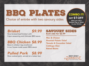 Hey tweeple! Make sure to stop by the Chef Inspired station for our unique menus today. 

Check out the SAGRA D'ITALIA at the #StJamesCampus. Who doesn't love Italian food? 🍝🇮🇹

If you're at the #WaterfrontCampus, you can't miss out on the LIBERTY STREET BBQ! It's BBQ guys! 🍗🔥