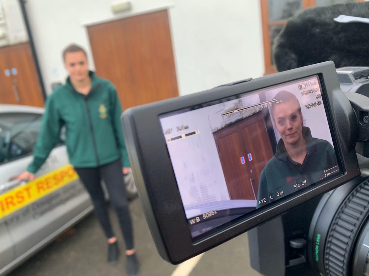 Katy, one of our responders, is being interviewed by <a href="/itvanglia/">ITV News Anglia</a> about what it is like being a CFR and why it is worth volunteering for us. <a href="/eeast_cfrs/">EEAST CFRS</a> <a href="/EastEnglandAmb/">EEAST Ambulance Service</a>