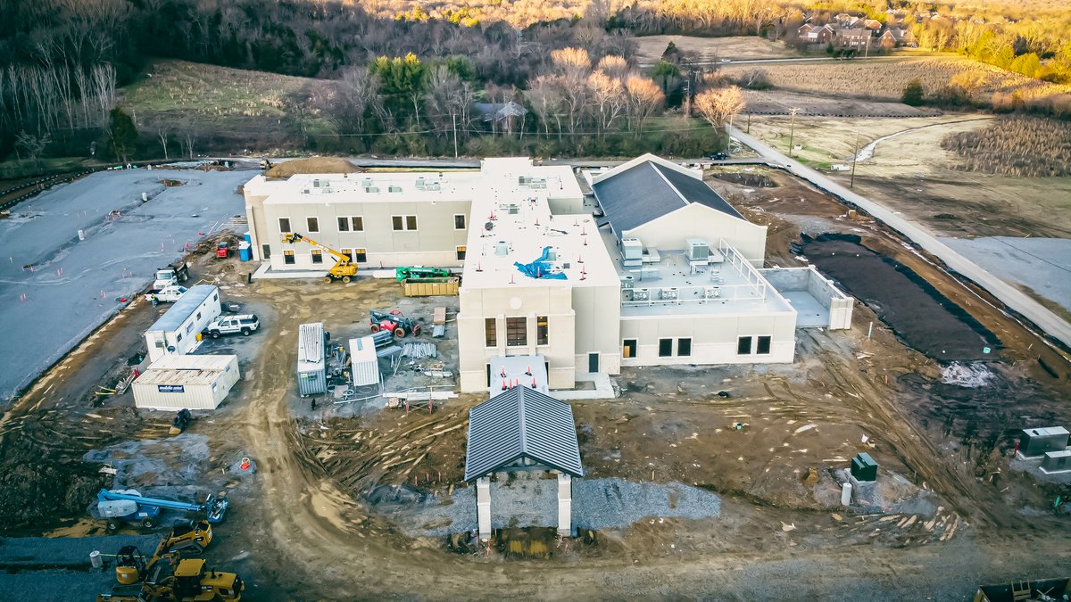 AmericanConst's tweet photo. ๐ Looking like you'll be able to attend church services very soon at our Stephens Valley Church project out in Bellevue. What a beautiful piece of land!! ๐
.
.
#amconst #americanconstructorstn #stephensvalley #church #builders #progress #construction #projects #quality https://t.co/bYMh4K6jMD