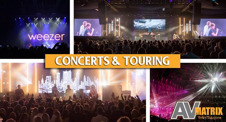 AVMatrix1's tweet photo. We enjoy providing #audiovisual and technical support for many acts in #concerts and tours across the country; learn more about our service provision: https://t.co/xaCA8cUf3E.
#videoscreens #backdrops #ledwall #eventprofs https://t.co/6lq1FH4BGg