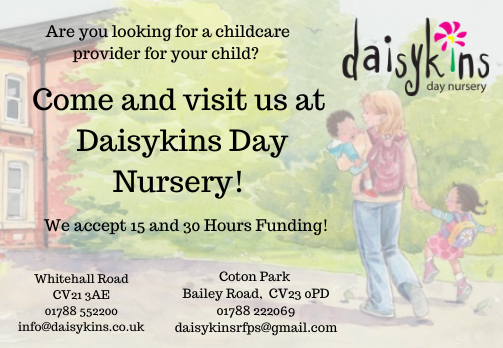 allsortsmag's tweet photo. Daisykins Nursery in Rugby is a dynamic nursery in Rugby that always pushes the boundaries of high standards and effective practice. 

They constantly look at new ways of improving their little ones' experiences. https://t.co/lLODX53dur