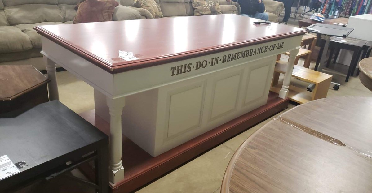 ExileTheology's tweet photo. Anyone looking for a good deal on a kitchen island? https://t.co/xBlEfFnkt8
