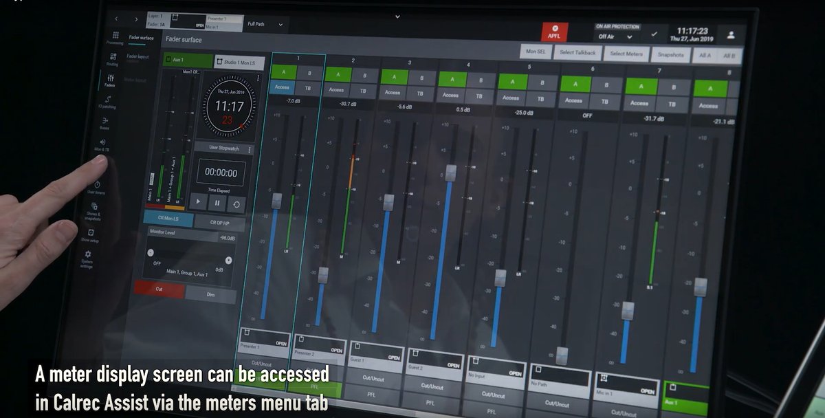 calrecaudio's tweet photo. Type R is a modular, expandable, IP-based mixing system. Learn about its comprehensive and adaptable metering system. https://t.co/TIqVGrndOw

More information at https://t.co/klJ1lYJZwc

#aoip #broadcastradio #radio #tv #calrec #calrecaudio #typer #broadcast #audioengineering https://t.co/pyLTTvLR2R