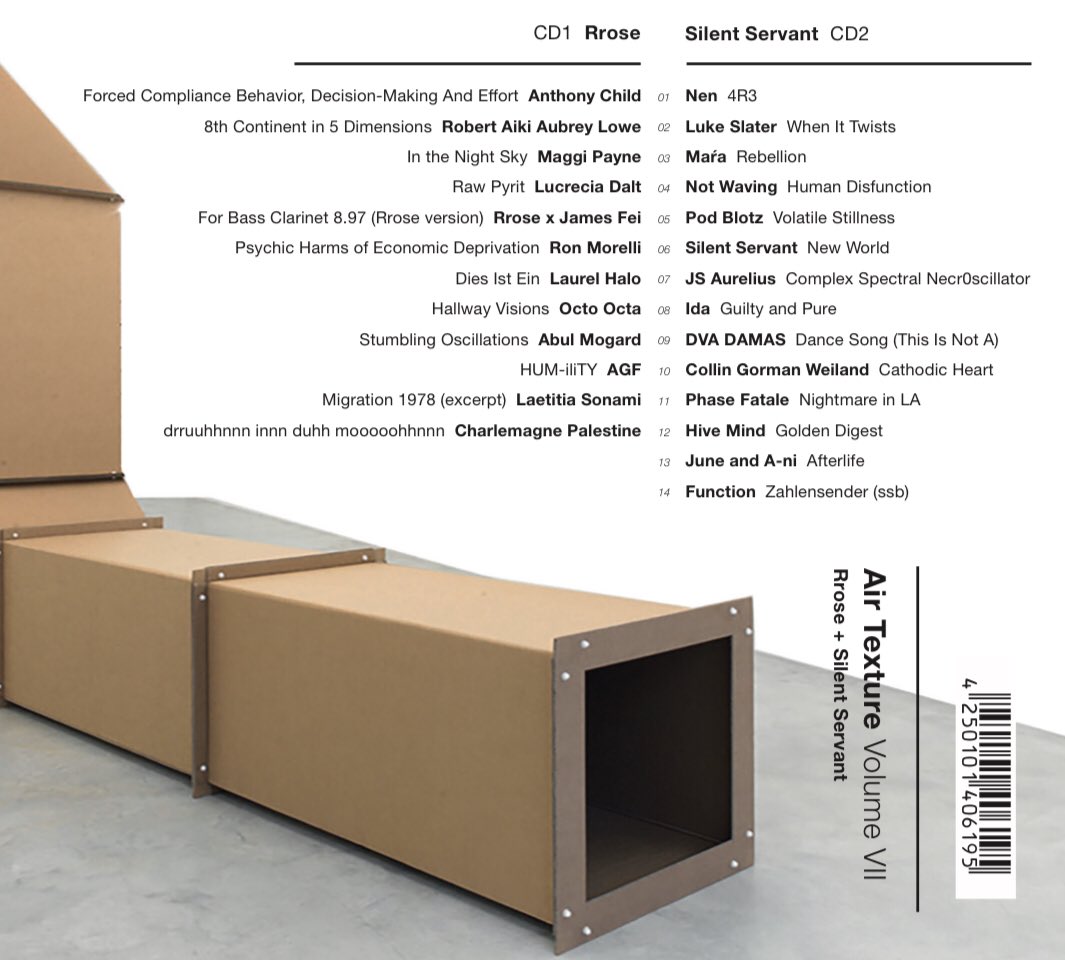 Air Texture VII (curated by me and Silent Servant) will finally be released Feb 15! We worked long and hard putting this thing together, it’s super inspiring to see all these names in one place. I also created a mix of tracks from my disc at: soundcloud.com/airtexture