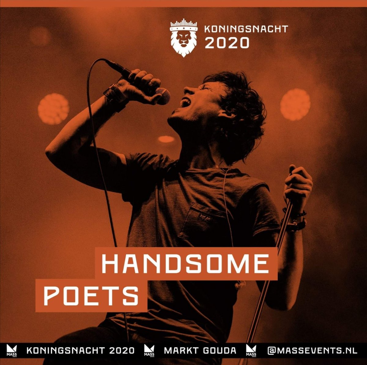 Bevesting van optreden van de <a href="/HandsomePoets/">Handsome Poets</a> die tijdens #Koningsnacht optreden op 26 april op de Markt van #Gouda. <a href="/GerbenRoskam/">Gerben Roskam</a>