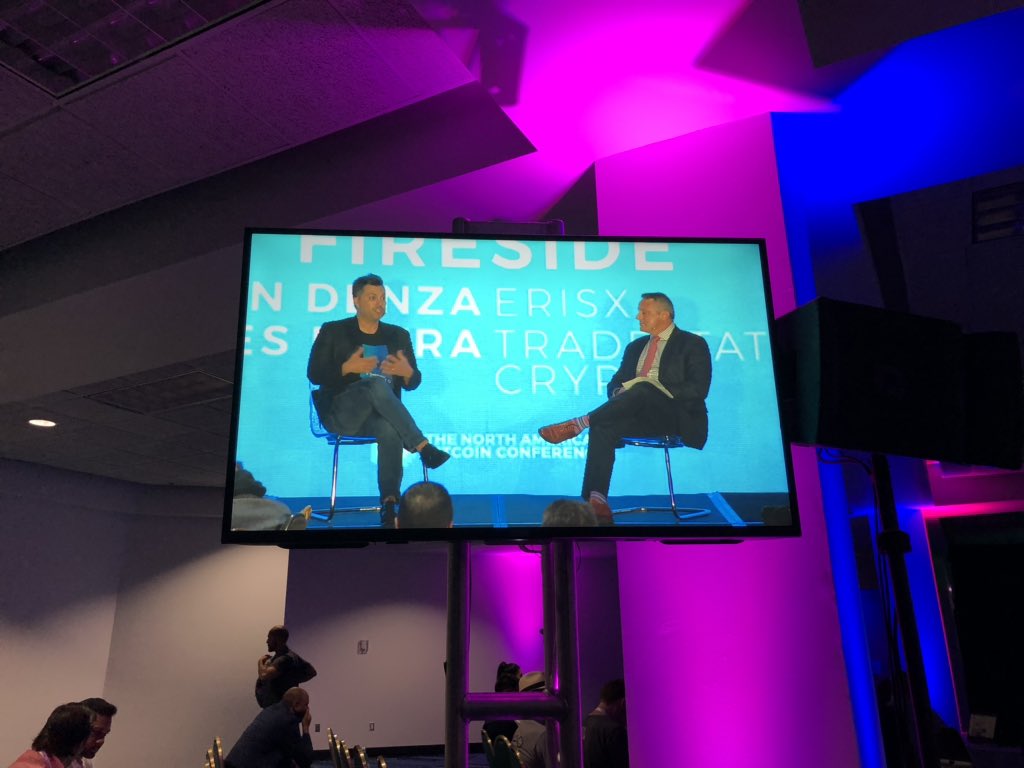 TECKpert's tweet photo. Informative fireside chat with @jamesrputra of @TradeStation at #btcmiami
Congratulations on the launch of TradeStation Crypto! #TScrypto https://t.co/fzto4utrIL