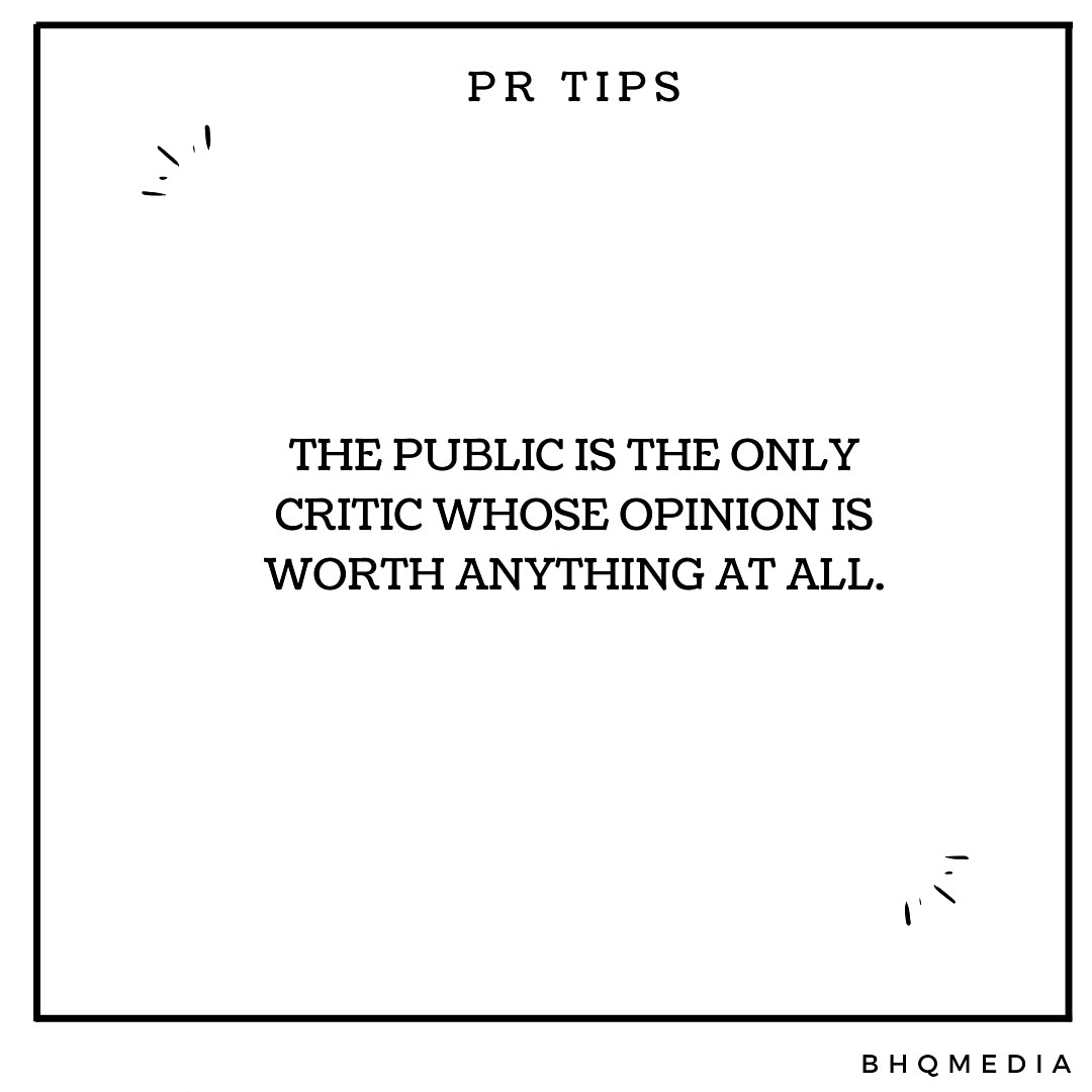 BukiHQMedia's tweet photo. #PRTips
Public Opinion is important and it is essential in effective Public Relations campaigns.
#BHQMedia #BHQPR #ThursdayThoughts #PRLagos https://t.co/LlUDOs5iy2