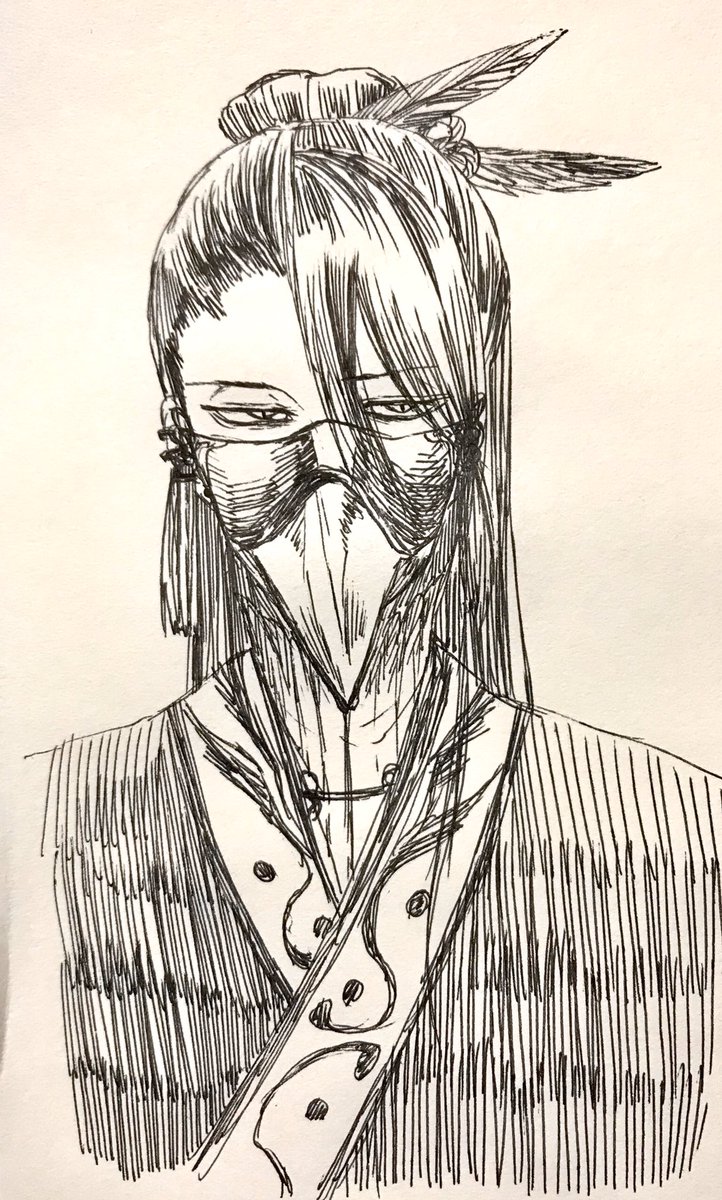 何となく一発描き落描き( ˘ω˘ )
カラスかなぁ〜 