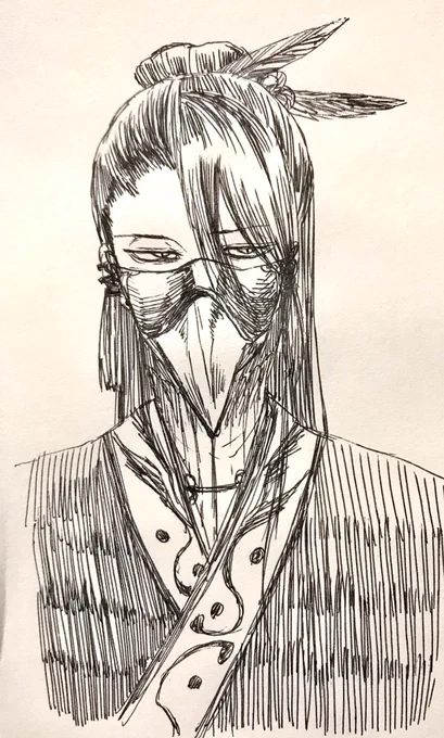 何となく一発描き落描き( ˘ω˘ )
カラスかなぁ〜 