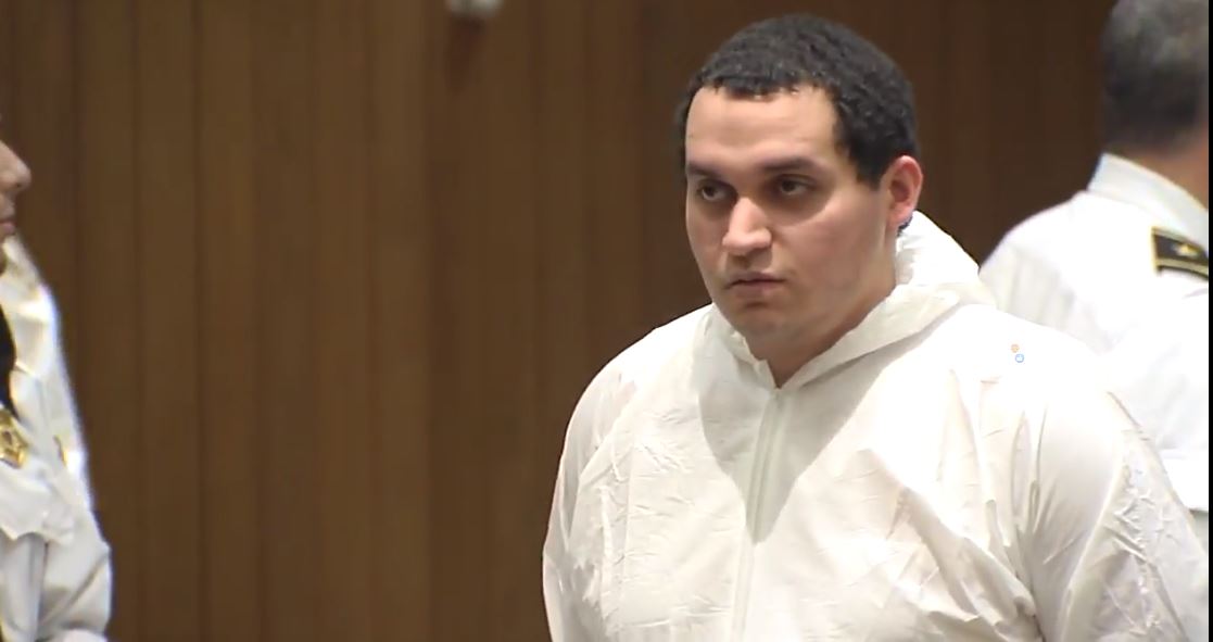 WWLP22News's tweet photo. Miguel Rodriguez was arraigned in #SpringfieldMA District Court, being held without the right to bail. COURT VIDEO > https://t.co/KMm6cXnZ8v #amberalert #courtarraignment https://t.co/IMrzfEOLsR
