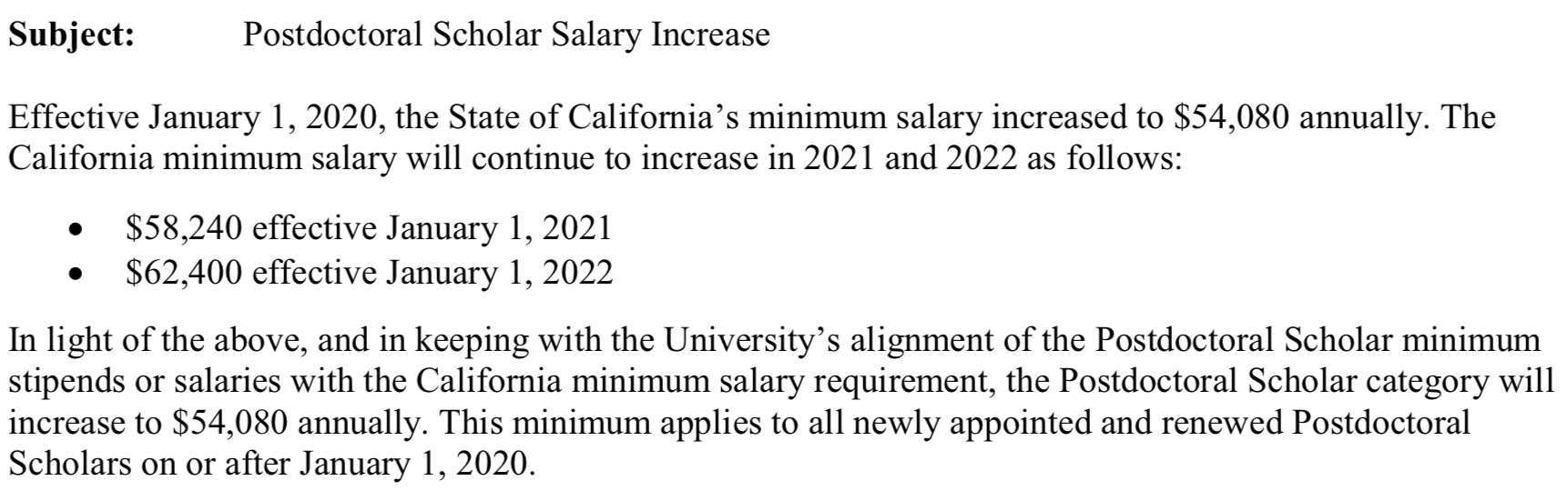 andrew-hires-on-twitter-big-increases-in-minimum-postdoctoral-salaries-for-california-54-080-jan-1st-2020-58-240-jan-1st-2021-62-400-jan-1st-2022-fringe-benefits-on-top