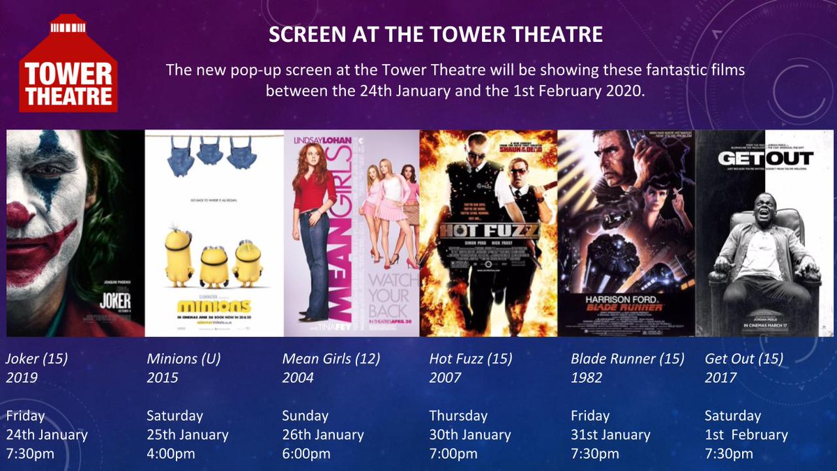We're more than excited to announce our new pop-up cinema! Tickets cost £9 (£8 for members/concessions) and can be booked through our website: towertheatre.org.uk/events/
<a href="/StokeyUpdates/">Stokey Updates</a> @ilovestokeyn16 <a href="/LoveHackney/">Love Hackney</a>