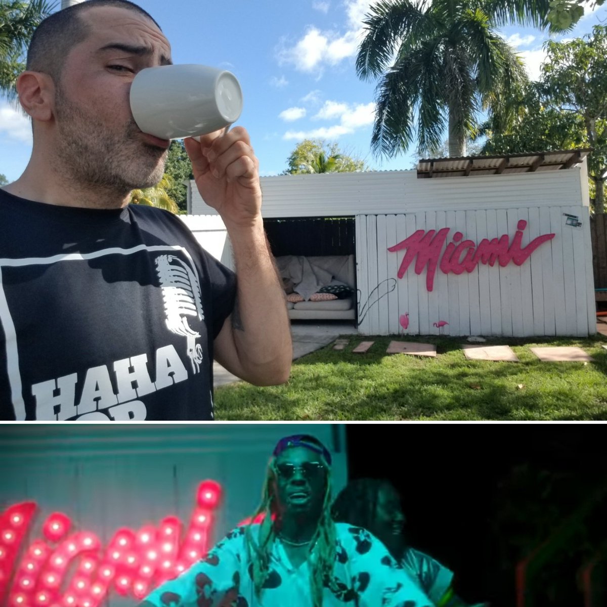 themikesalvi's tweet photo. Morning 🌎 enjoy the day. @LilTunechi you dropped your wallet, I got you. #HahaForHire #TheFirstLaughIsFree #btcmiami #comedy #standupcomedy #bitcoin #keepbitcoinweird #keepbitcoinlaughing https://t.co/Ga8IEgbKEJ
