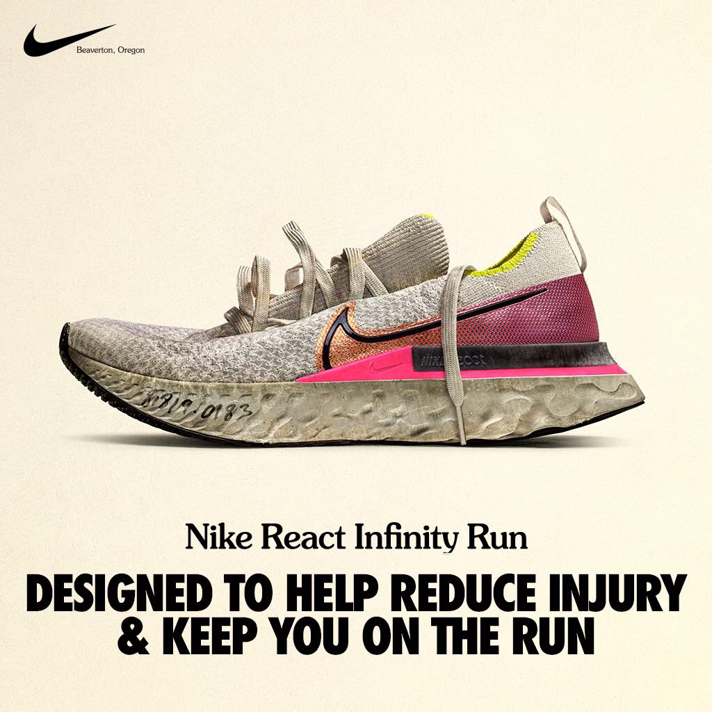 JNEZ23's tweet photo. Nike’s latest creation the React Infinity Run as arrived and is available at all The Trak Shak locations in two colors. You gotta try a pair on! #nikereact https://t.co/MEiizATyVX