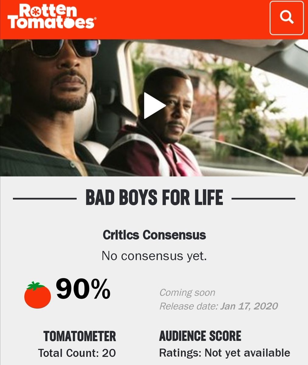 LaCompostaCine's tweet photo. .@BadBoys For Life arranca con buenas críticas por parte de la prensa especializada Se estrena mañana para que vayan el #findesemana Esperen la #reseña el próximo lunes a las 7pm por @OrganicaRadio #BadBoys #BadBoysForLife @SonyPicturesMX @SonyPictures #OrganicaRadio #LaComposta https://t.co/lBLzBY9DBL