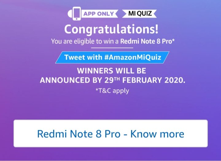 Longkumer_T_jen's tweet photo. #AmazonMiQuiz https://t.co/izoDjXKJHK