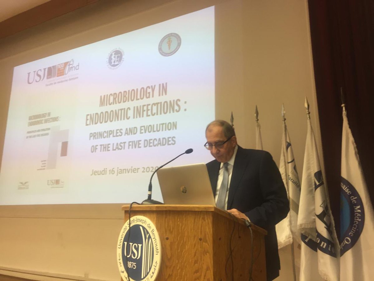 USJLiban's tweet photo. #EnDirect du #CSM : Lancement de l’ouvrage scientifique "Microbiology in Endodontic Infections: Principles and evolution of the last five decades" #EditionsUSJ
#FMD #USJLiban https://t.co/iJQDvvz2Y7