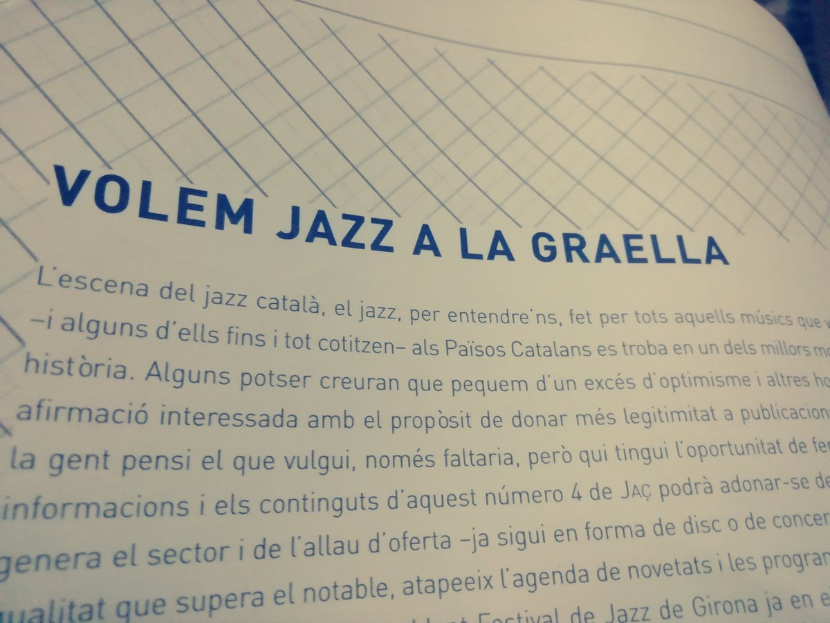 JordiColonques's tweet photo. "Volem Jazz a la graella", editorial de la revista #Jaç (tardor, 2004). Doncs això... https://t.co/DrAZUtqZsP