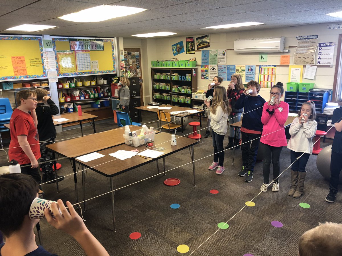 phelpsfourth's tweet photo. @MysterySci How far can a whisper travel? Working hard to make our phones better! #lincolnelem https://t.co/VCmsFkwJDe