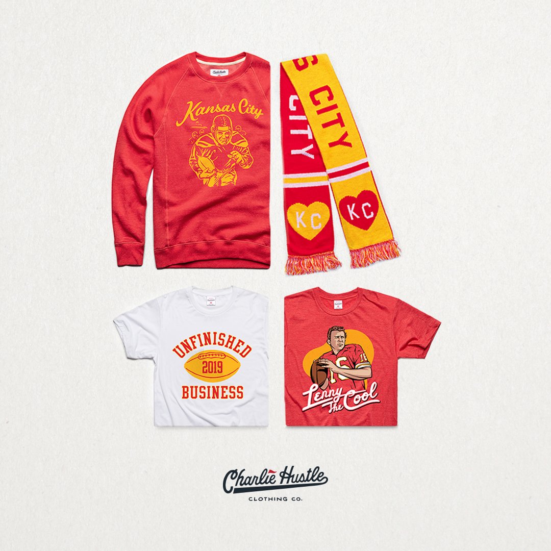 ArrowheadPride's tweet image. 🔥AP Playoff Giveaway🔥

@charliehustleco wants you to be the best dressed person at your AFC title game watch party. 

A simple RT to win all four items! We’ll choose the winner on Saturday 1/18.