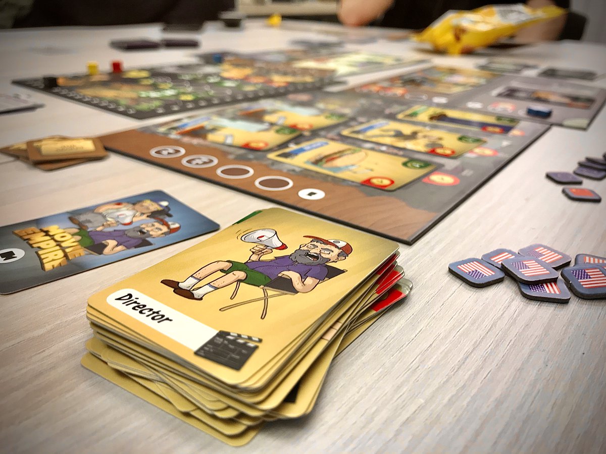 StimulusGames's tweet image. This week I played #MovieEmpire with the team from @FUNtainment in Munich. We laughed, fought and ate hard ;-) thank you - it was a great evening! #boardgames