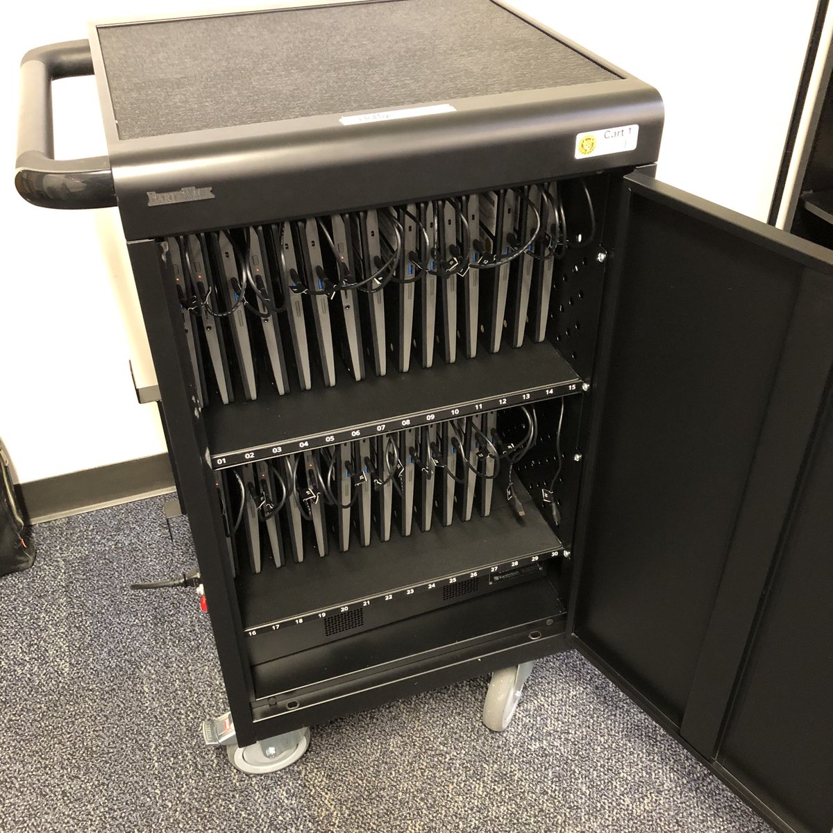 BlueValleyTech's tweet photo. Amazing student helpers at @LeawoodLeopards loaded their schools PowerUp carts today! They were so attentive to the process and care of each device. Proud moment! 💙💻🔌⬆️ #PowerLoad #BV229Tech https://t.co/CgNFbRKkjw