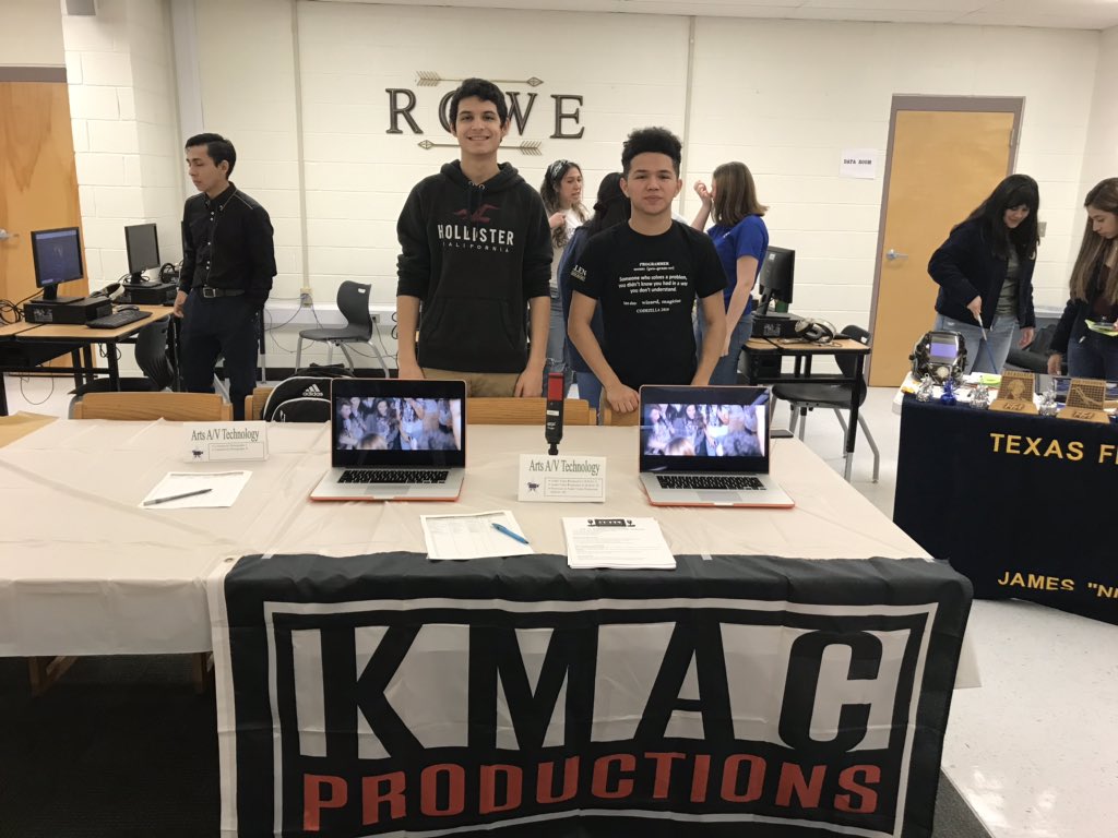 RoweCTE's tweet photo. Rowe CTE Recruitment Drive happening now in the library! MANY THANKS to our awesome students helping inform their peers about CTE courses! #CTE #CTEWorks @McAllenISDCTE @Rowe006 @McAllenISD https://t.co/9KEf7lLV6Q