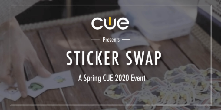 joincalie's tweet photo. Do you LOVE #edustickerlovers?Get ready to grow your #PLN by sticker swapping at #SpringCUE in March! All are welcome. Your host is @peerlessgreen! Look for a #CUEMasterClass on sticker-making soon too! #WeAreCUE https://t.co/4bf0mny7Rk https://t.co/bnT40BuFUT