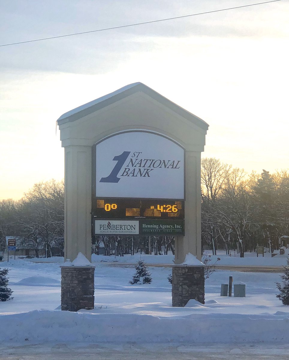 MyKindOfBank's tweet image. It took most of the day but we finally got there 🌡 
It may not last long, but it is proof that we got out of the negative temps today!  We call that a WIN!
#BankLocal #CommittedToLocal #MNHeatwave