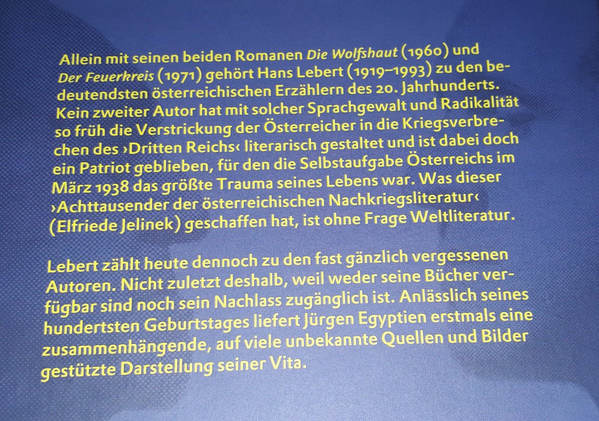 LitLebOest's tweet photo. #HansLebert von #JürgenEgyptien Zum 100. Geburtstag im Sonderzahl-Verlag erschienen: Ein Muss für alle Freunde der österreichischen Literatur https://t.co/HcJbtEuJPs