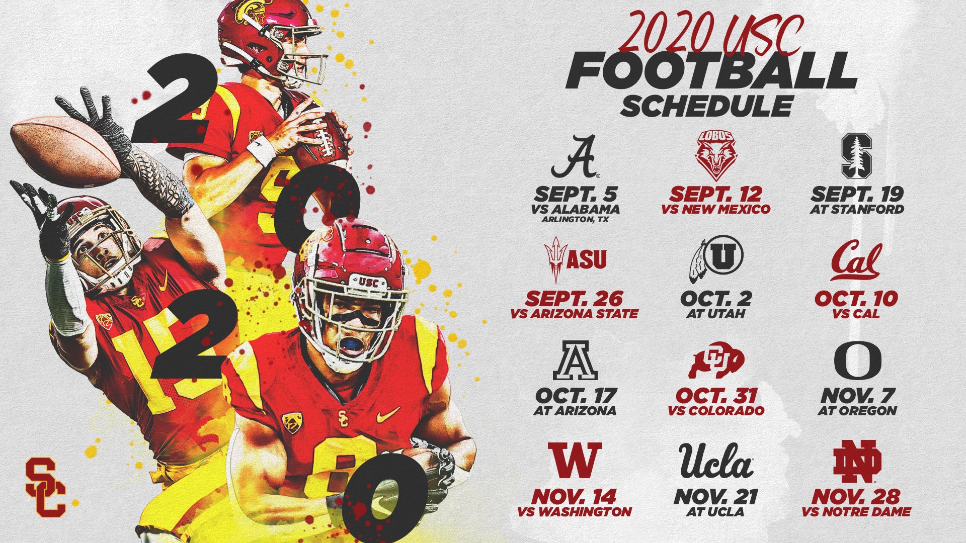 Usc Trojans On Twitter First Look The 2020 Usc Football Schedule Fighton