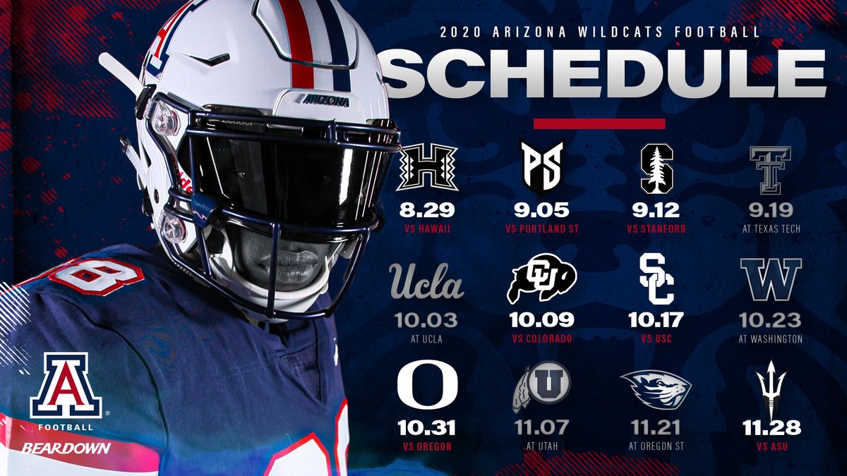 ArizonaFBall's tweet photo. Get all the details on our 2020 schedule here: https://t.co/TiEwVExrb4

🅰️#BuildingTheA | #BearDown https://t.co/tAbpSJnH0p