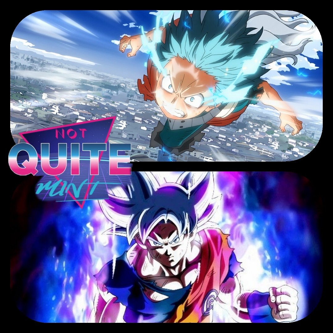 notquitemint's tweet photo. Right guys help me settel something, who did it better #ultrainstinct Goku or #100%fullcowl Deku? #anime #manfa #DBZ #deku #goku #myheroacademia https://t.co/MEOsSFu6DM
