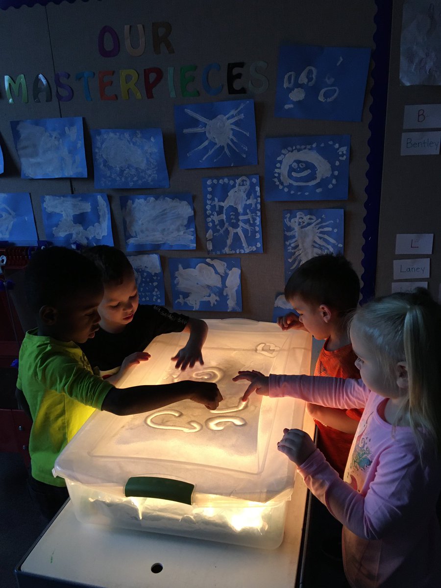 culvercesprek's tweet photo. “L” is for light! This week we explored the wonder of light 💡 through a light box 💡📦 and 🔦! #Explore #Science #handsonlearning #CulverPride @culverCES https://t.co/ZGlhzePcFK