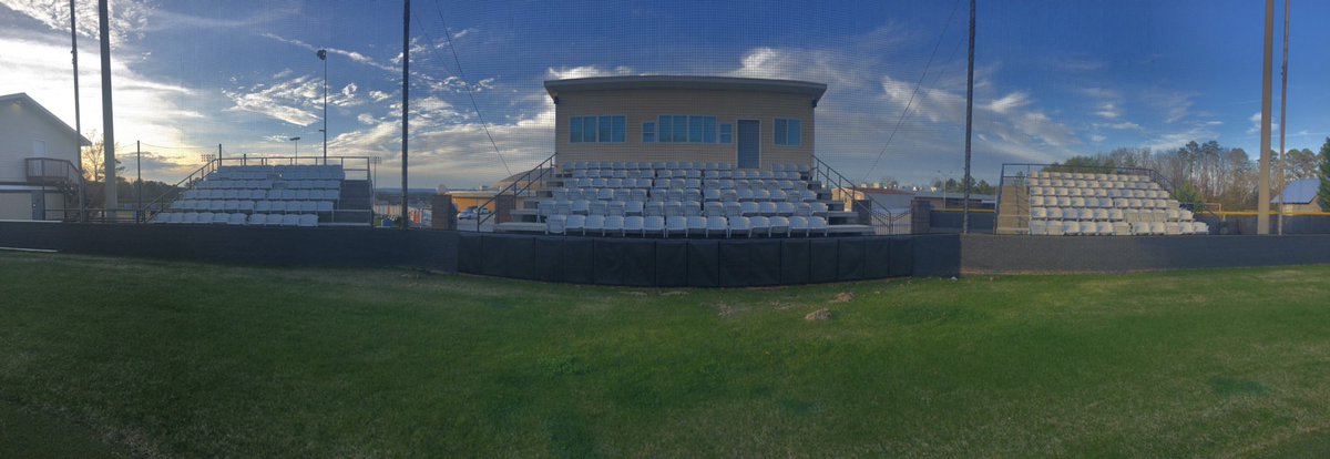 Gotta love upgrades stadium seats now cover all bleachers at Gene Lively Stadium
