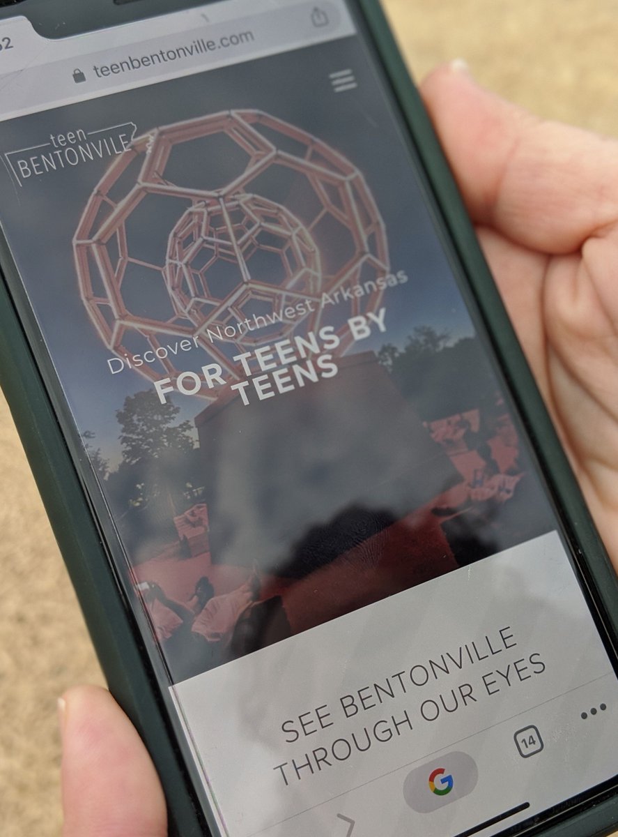 "We created Teen Bentonville because, as teens, we noticed how many amazing places there are in this area." - Class of '22

Click on the link to explore Teen Bentonville. bit.ly/2tjY6ms