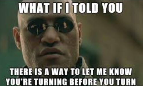 LincolnwoodPD's tweet photo. Morpheus: What if I told, there is a way to let me know you're turning before you turn. #UseYourTurnSignal #LincolnwoodPolice https://t.co/lmEBpPRksW