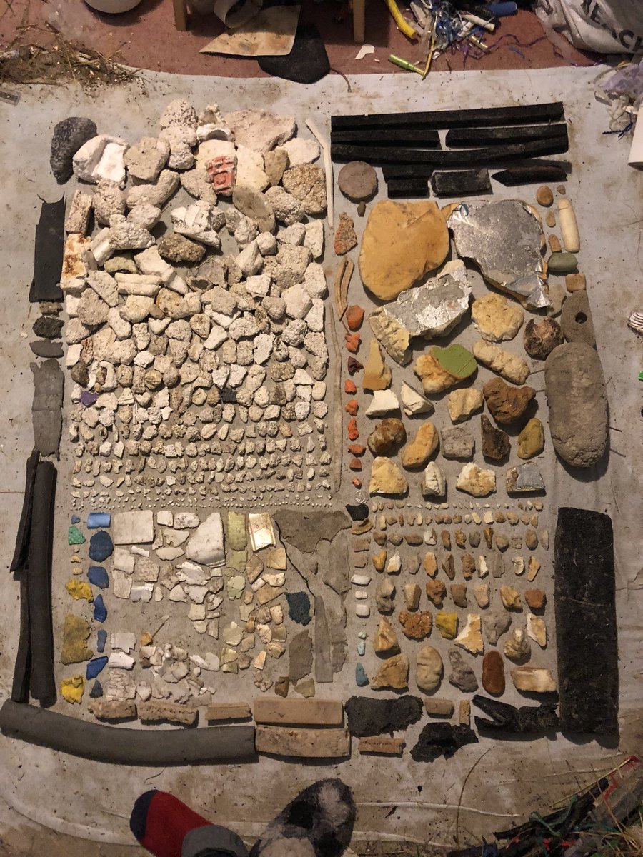 SuilanSpink's tweet photo. 549 bits of #insulation #stormclean 50M of #beach contained this ~ So much more This TINY #sample #DeathInParadise #ClimateEmergency @plastic_ad #BuildTheWall floor ceiling just #CleanUp as you go! @ConstructionMag @Construct_BP @UKConstruction @construction @BBCNewsScotland https://t.co/9odrQPF1GQ