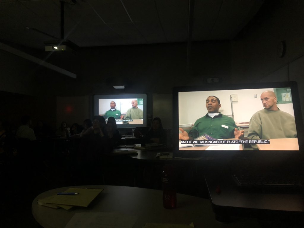 My @IUPUISchoolOfEd #OrgChange in education #T531 course screened #CollegeBehindBars! So many connections to #edpolicy, issues in #urbaned, and #edleadership! Must see now! Available on @PBS until 1/24! @BPIBard @UCEA @UCEAJSN