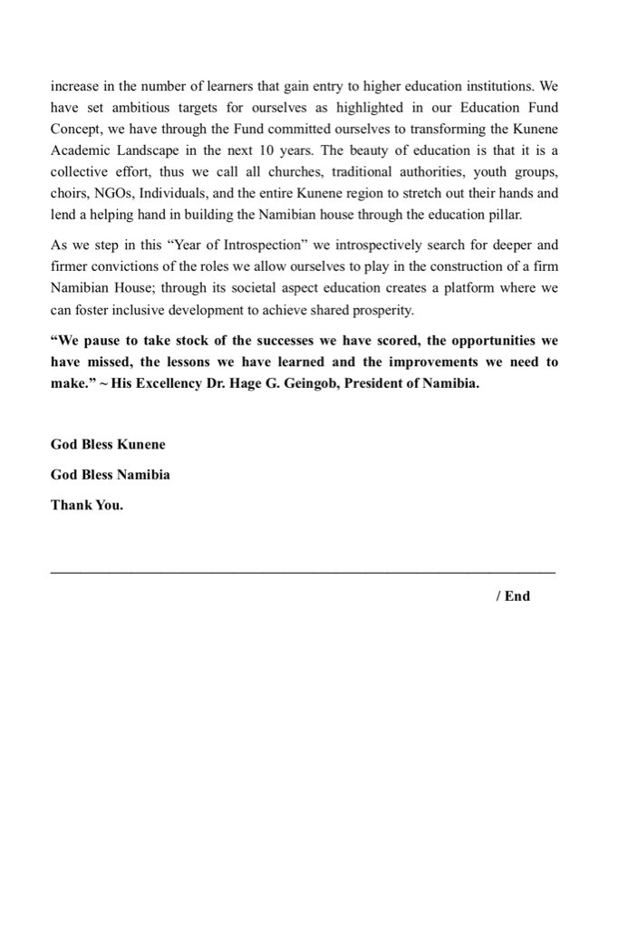 To develop a knowledge-based economy, I encourage teachers, parents and pupils to meet the government halfway as together we work smarter to acquire new skills and knowledge that will build our nation.  

Back to school statement below: