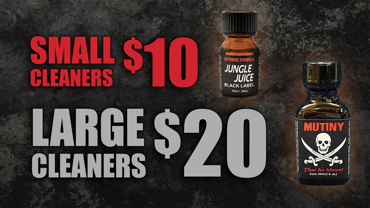 You aren't the only one who used up your stash on New Year's! ALL 10ML cleaners are $10, and ALL 30ML cleaners are $20 during this week's sale (while supplies last)
Click here 🔽 for $10 cleaners timstore.treasureislandmedia.com/liquids/?featu…

and here ⏬ for the 30ml 
timstore.treasureislandmedia.com/liquids/?featu…
